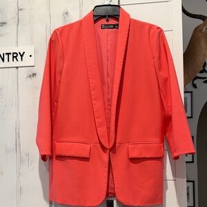 New York & Company Women's Coral Blazer